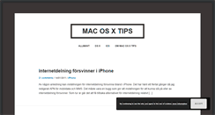 Desktop Screenshot of macosxtips.se