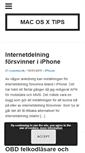 Mobile Screenshot of macosxtips.se