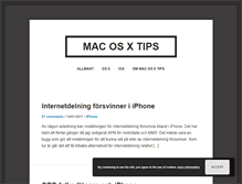 Tablet Screenshot of macosxtips.se